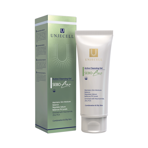 ژل شستشو اکتیو آنژسل (سبو لاین) - ACTIVE CLEANSING GEL UNJECELL (SEBO LINE)