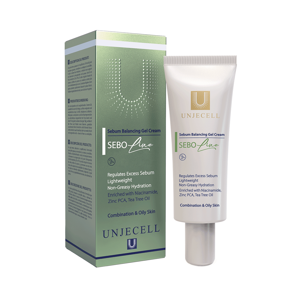سبالاین-سبوم-بالانسینگ-ژل-کرم ژل کرم متعادل کننده چربی آنژسل (سبولاین) - SEBUM BALANCING GEL CREAM UNJECELL (SEBO LINE) - تصویر 1