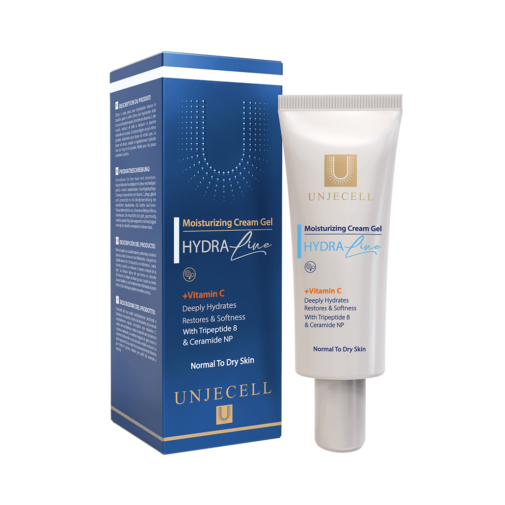 هیدرالاین-مویسچرایزینگ-کرم-ژل کرم ژل آبرسان حاوی ویتامین سی آنژسل (هیدرالاین) - MOISTURIZING CREAM GEL+VITAMIN C UNJECELL (HYDRA LINE ) - تصویر 1