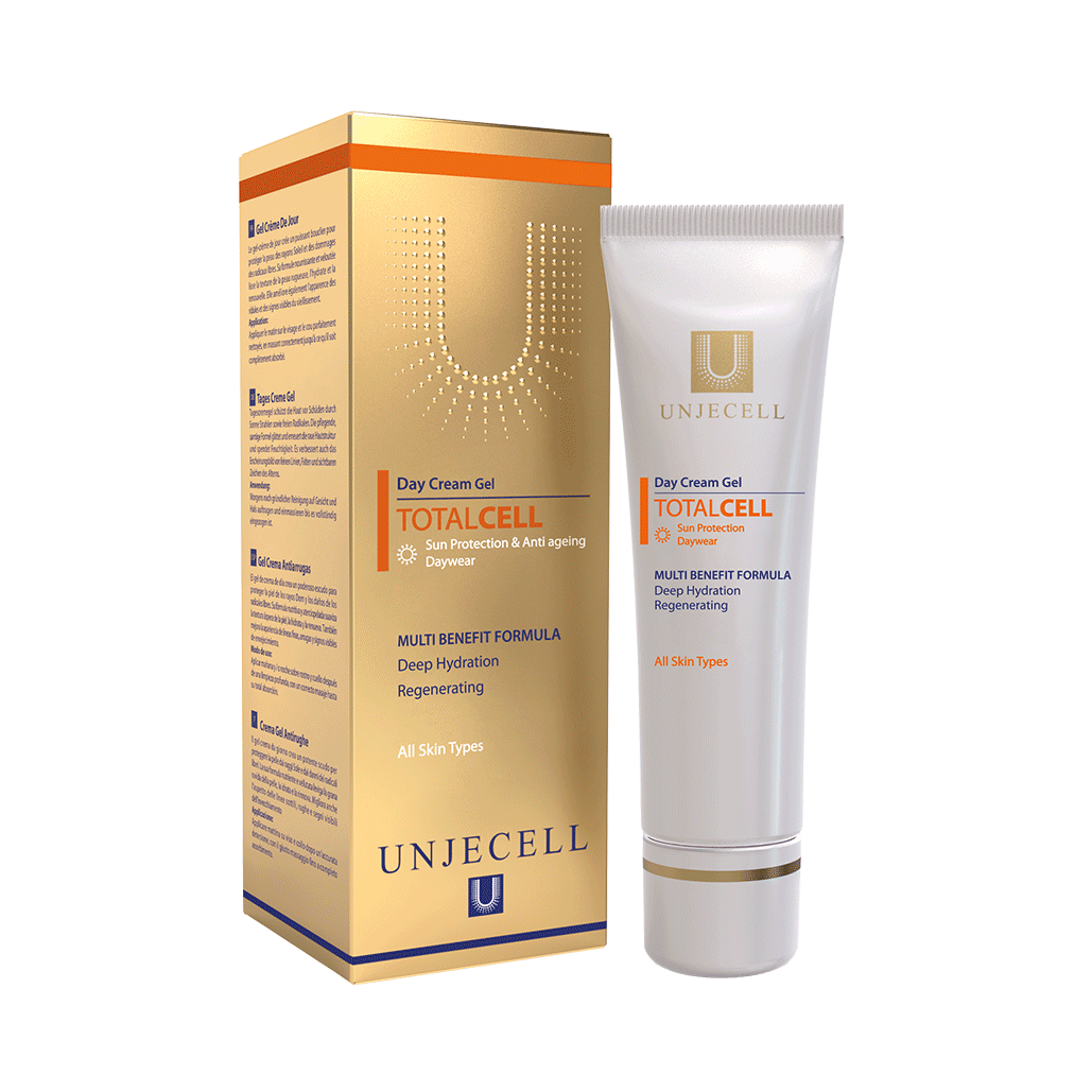 یوت-لاین-کرم-ژل-روز کرم ژل محافظ روز توتال سل آنژسل - DAY CREAM GEL TOTAL CELL UNJECELL - تصویر 1