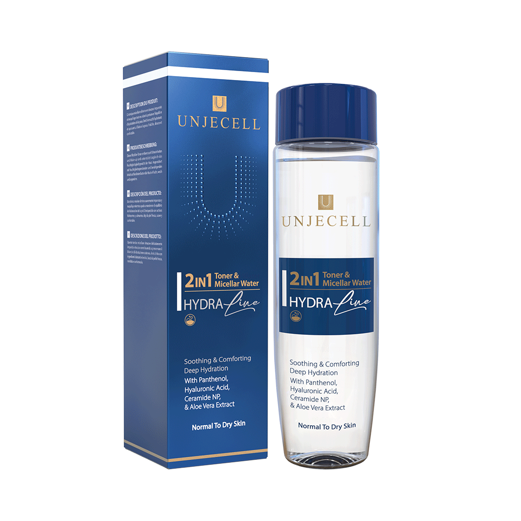 هیدرالاین-میسلار-واتر-دو-در-یک تونر + میسلار واتر 2 در 1 آنژسل (هیدرا لاین) - TONER & MICELLAR WATER 2 IN1 UNJECELL (HYDRA LINE) - تصویر 1