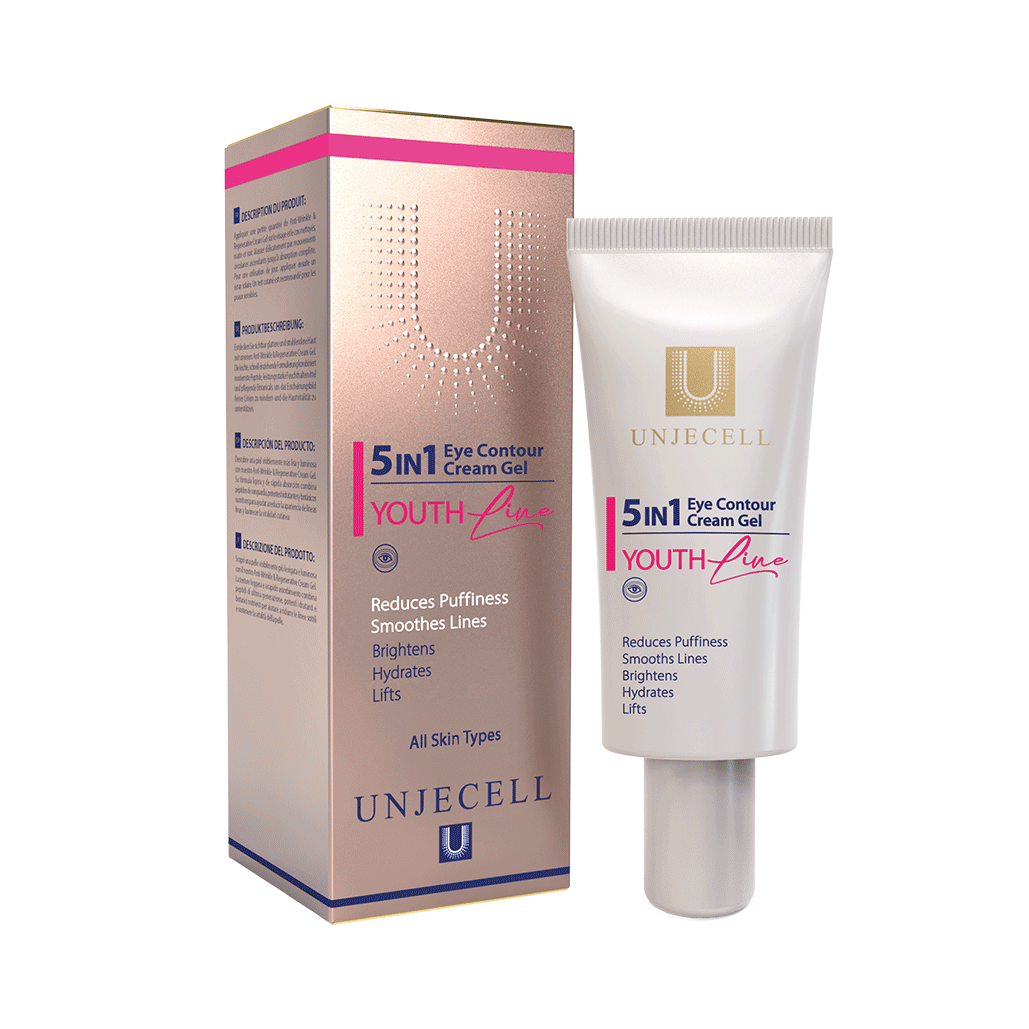 یوت-لاین-آی-کانتور-پنج-در-یک کرم ژل دورچشم 5 در 1 آنژسل (یوت لاین) - EYE CONTOUR CREAM GEL 5 IN 1 UNJECELL (YOUTH LINE) - تصویر 1