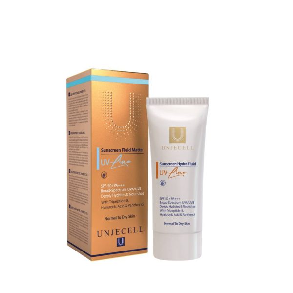 فلوئید ضدآفتاب آبرسان یووی لاین آنژسل - SUNSCREEN HYDRA FLUID UV LINE SPF50+ UNJECELL
